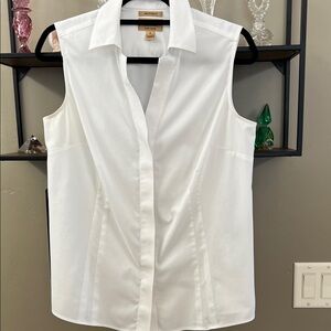 Investments White Sleeveless Blouse  Size 12